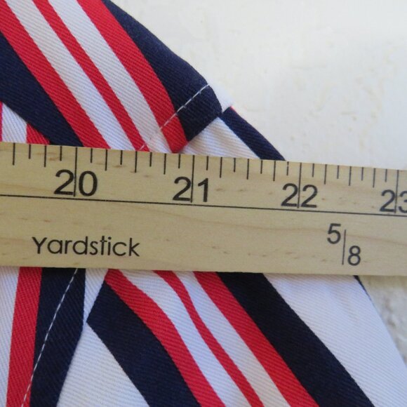 H&M* Men's Short Sleeve‎ Button Down Straight Hem Stripe Shirt~ Size Medium - Picture 6 of 11